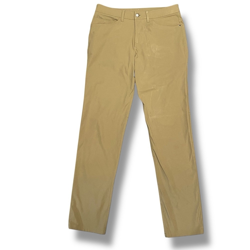 Lululemon ABC Pants Men's 31x34 5 Pocket Classic Fit Warpstreme Beige 067548-01